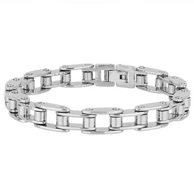 BRACCIALE CATENA BICI IN ACCIAIO