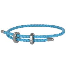 BRACCIALE SCORREVOLE IN ACCIAO TRECCIA