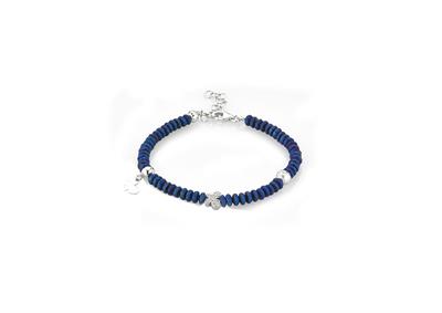 BRACCIALE FARFALLA EMATITE BLUE IN ARGENTO 925°/°°