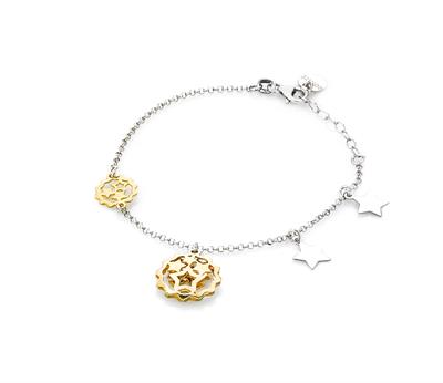 BRACCIALE STELLE TRAFORATE IN ARGENTO 925°/°°