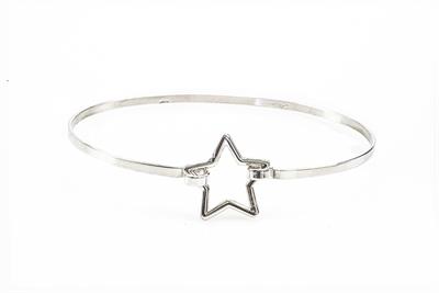 BRACCIALE MANETTA STELLA TRAFORATA IN ARGENTO 925°/°°