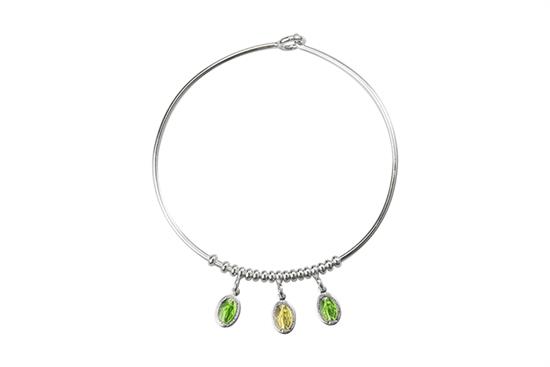 BRACCIALE MANETTA CON 3 MADONNINE IN ARGENTO 925°/°°