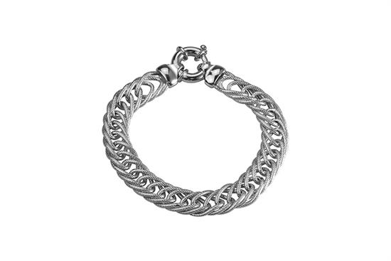 BRACCIALI FILI INRECCIATI CHIUSURA A MOLLA IN ARGENTO 925°/°°