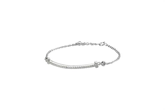 BRACCIALE BARRETTA ZIRCONATA IN ARGENTO 925°/°°