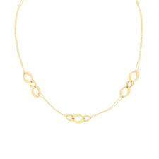 COLLANA GROUMETTA PALLINATA IN ARGENTO 925°/°°