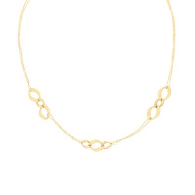 COLLANA GROUMETTA PALLINATA IN ARGENTO 925°/°°