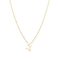 COLLANA MONO RAMO DI CORALLO IN ARGENTO 925°/°°