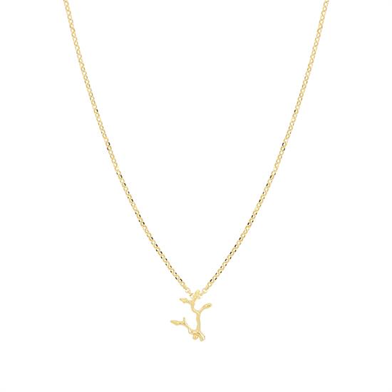 COLLANA MONO RAMO DI CORALLO IN ARGENTO 925°/°°