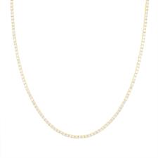 GIROCOLLO TENNIS DORATO ZIRCONI 3MM IN ARGENTO 925°/°°