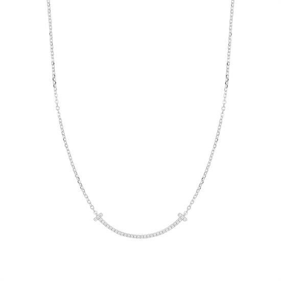 COLLANA BARRETTA ZIRCONATA IN ARGENTO 925°/°°