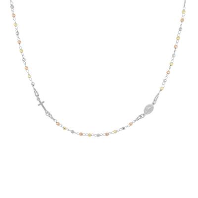 COLLANA ROSARIO GIROCOLLO MULTICOLOR IN ARGENTO 925°/°° MM3