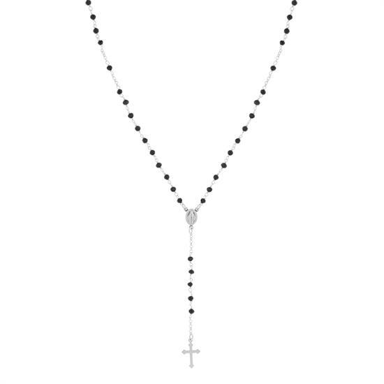 COLLANA ROSARIO PENDENTE ONICE MM3 IN ARGENTO 925°/°° CM50