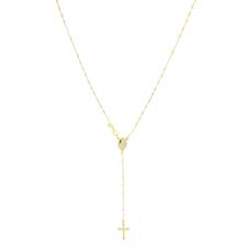 ROSARIO PENDENTE DORATO 2,5MM IN ARGENTO 925°/°°