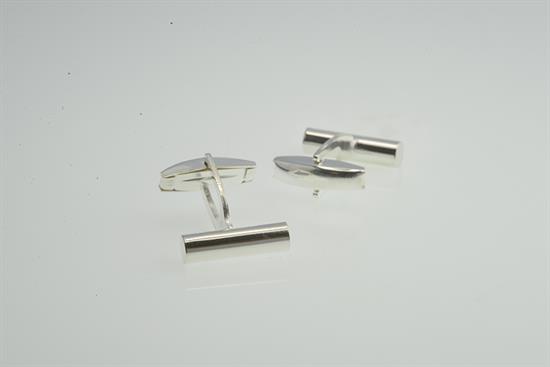 GEMELLI CON ELEMENTO BARRA IN ARGENTO 925°/°°