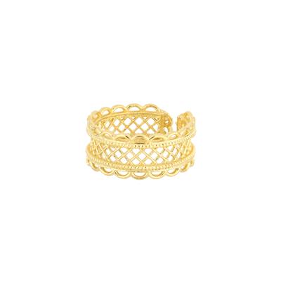 ANELLO FASCIA LAVORATA IN ARGENTO 9255°/°°
