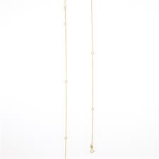COLLANA DORATA ZIRCONI IN ARGENTO 925°/°°