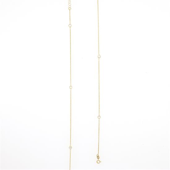 COLLANA DORATA ZIRCONI IN ARGENTO 925°/°°