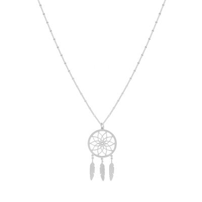 COLLANA ACCHIAPPASOGNI CATENA DIAMANTATA IN ARGENTO 925°/°°