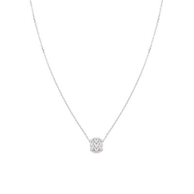 COLLANA A SCORSOIO CON PALLINA IN ARGENTO 925°/°°