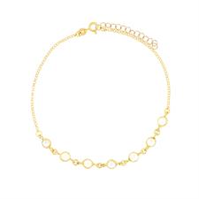 CAVIGLIERA ZIRCONI TONDI PENDENTI IN ARGENTO 925°/°°
