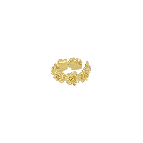 ANELLO FASCETTA DI ROSE IN ARGENTO 925°/°°