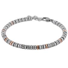 BRACCIALE MULTI RONDELLE IN ACCIAIO