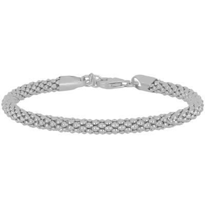 BRACCIALE MAGLIA POP CORN 4MM IN ARGENTO 925°/°°