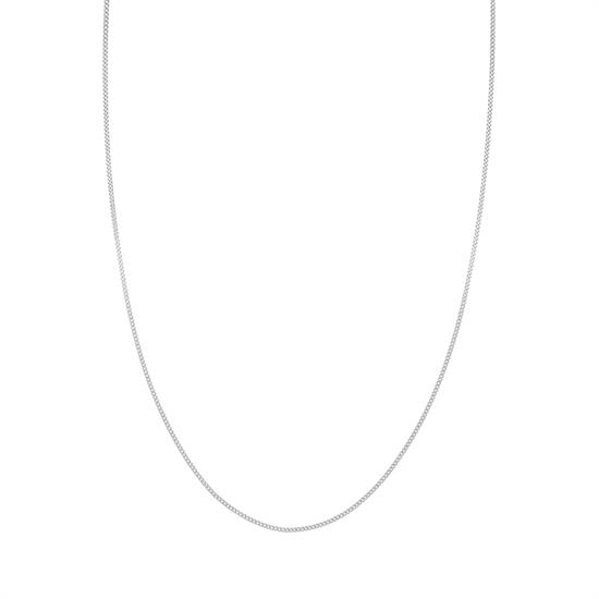CATENA GROUMETTA RODIO UOMO 0.5MM IN ARGENTO 925°/°°