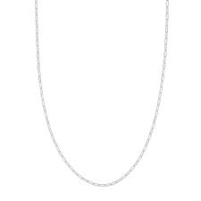CATENA OVALE RODIO IN ARGENTO 925°/°°