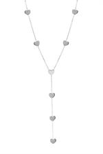 COLLANA ROSARIO 8 CUORI IN ARGENTO 925°/°°