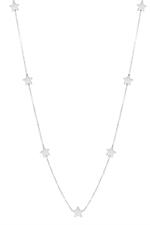 COLLANA 7 STELLE PASSANTI GRANDI 90CM IN ARGENTO 925°/°°