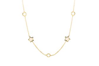 COLLANA STELLA MADREPERLA GIROCOLLO IN ARGENTO 925°/°°