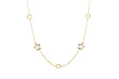 COLLANA STELLA MADREPERLA GIROCOLLO IN ARGENTO 925°/°°