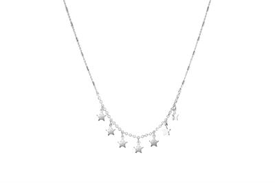 COLLANA MULTI STELLE MICRO IN ARGENTO 925°/°°