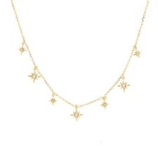 COLLANA RDV PENDENTI CON ZIRCONCINI IN ARGENTO 925°/°°