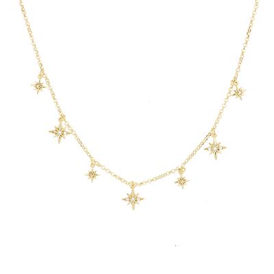 COLLANA RDV PENDENTI CON ZIRCONCINI IN ARGENTO 925°/°°