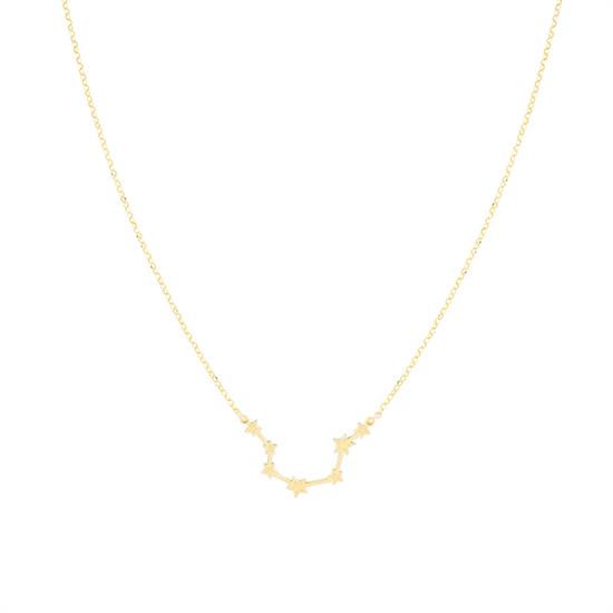 COLLANA DORATO CON SEGNO ZODIACALE IN ARGENTO 925°/°°