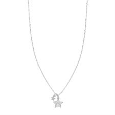 COLLANA STELLA RODIO ARGENTO 925°/°° E ZIRCONI