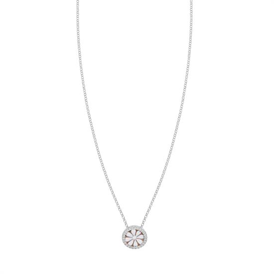 COLLANA CAMMEO 10MM IN ARGENTO 925°/°° E ZIRCONI