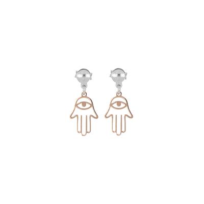 ORECCHINO MANO DI FATIMA PENDENTE IN ARGENTO 925°/°°