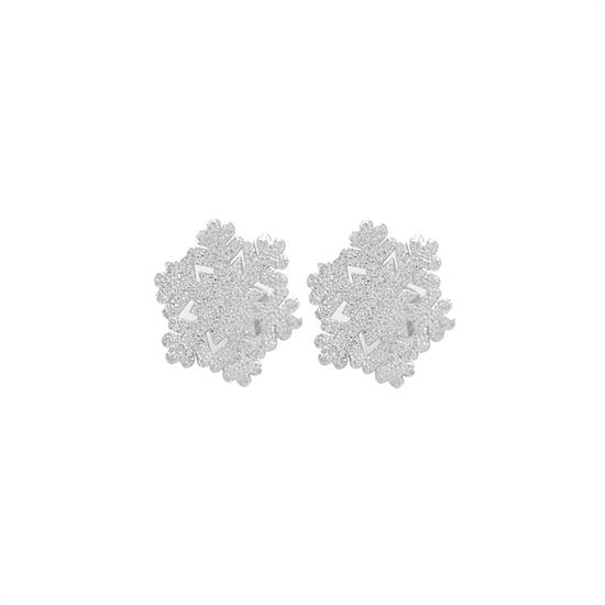 ORECCHINO FIOCCO DI NEVE IN ARGENTO 925°/°°