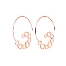 ORECCHINO AMO TRAFORI CUORI IN ARGENTO 925°/°°