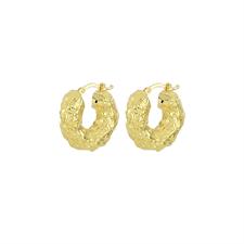 ORECCHINO CERCHIO ELETTROFORMATO LAVORATO IN ARGENTO 925°/°°