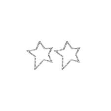 ORECCHINO STELLA TRAORATA ZIRCONI E ARGENTO 925°/°°