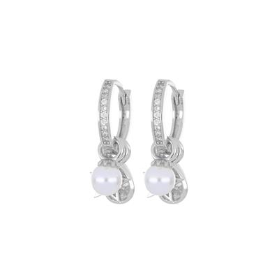 ORECCHINO SCATTINO PERLA STELLINA ZIRCONE IN ARGENTO 925°/°°