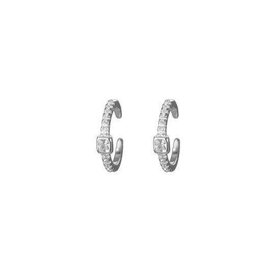 ORECCHINO EAR CUFF 1GIRO RODIO IN ARGENTO 925°/°° ZK