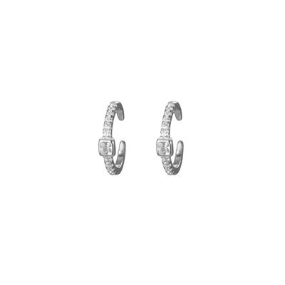 ORECCHINO EAR CUFF 1GIRO RODIO IN ARGENTO 925°/°° ZK