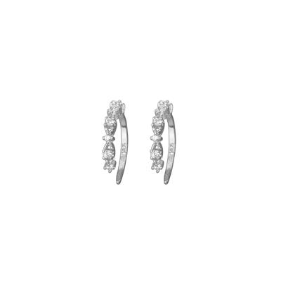 ORECCHINO EAR CUFF 3FIORI RODIO IN ARGENTO 925°/°° ZK