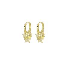 RECCHINO CERCHIETTO GOLD IN ARGENTO 925°/°° MULTISTELLE ZIRCONI