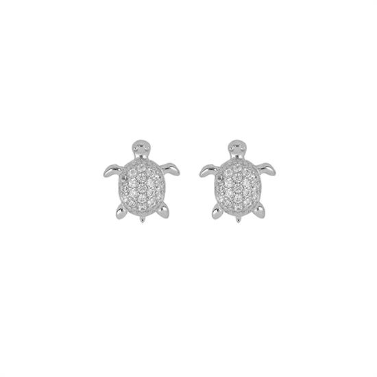 ORECCHINO TARTARUGA IN ARGENTO 925°/°° ZIRCONI